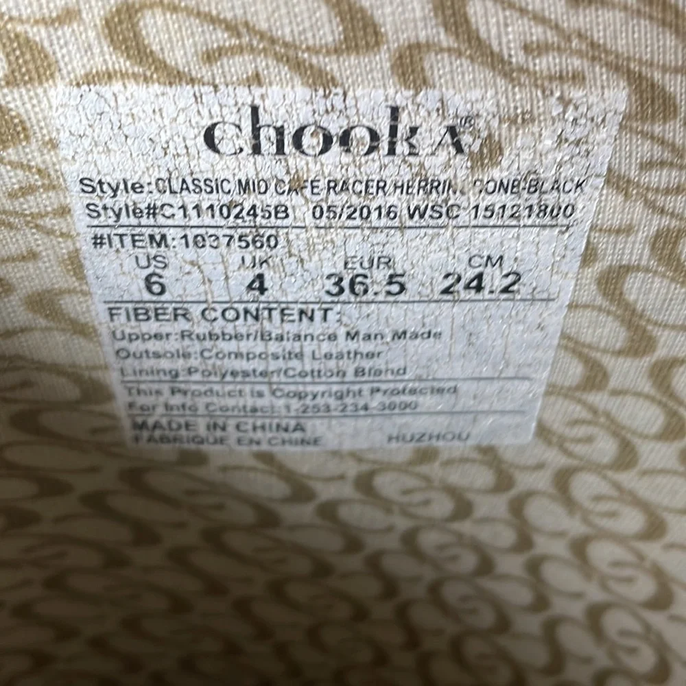 CHOOKA Rain boots Size 6